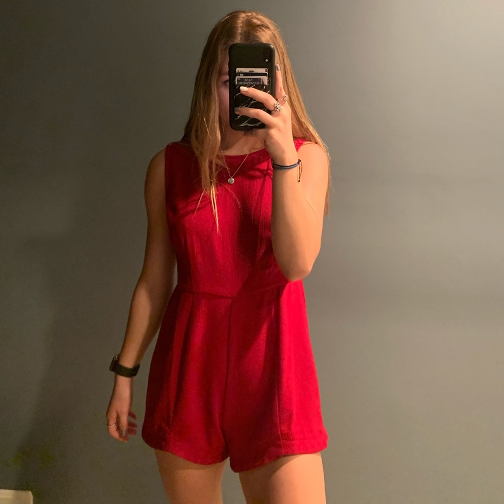 Red romper